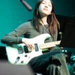 Upper School Student Playing Music