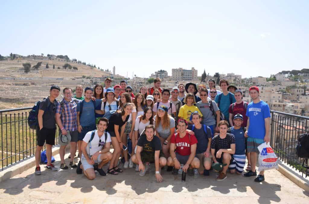 SDJA graduating class during their trip to Israel