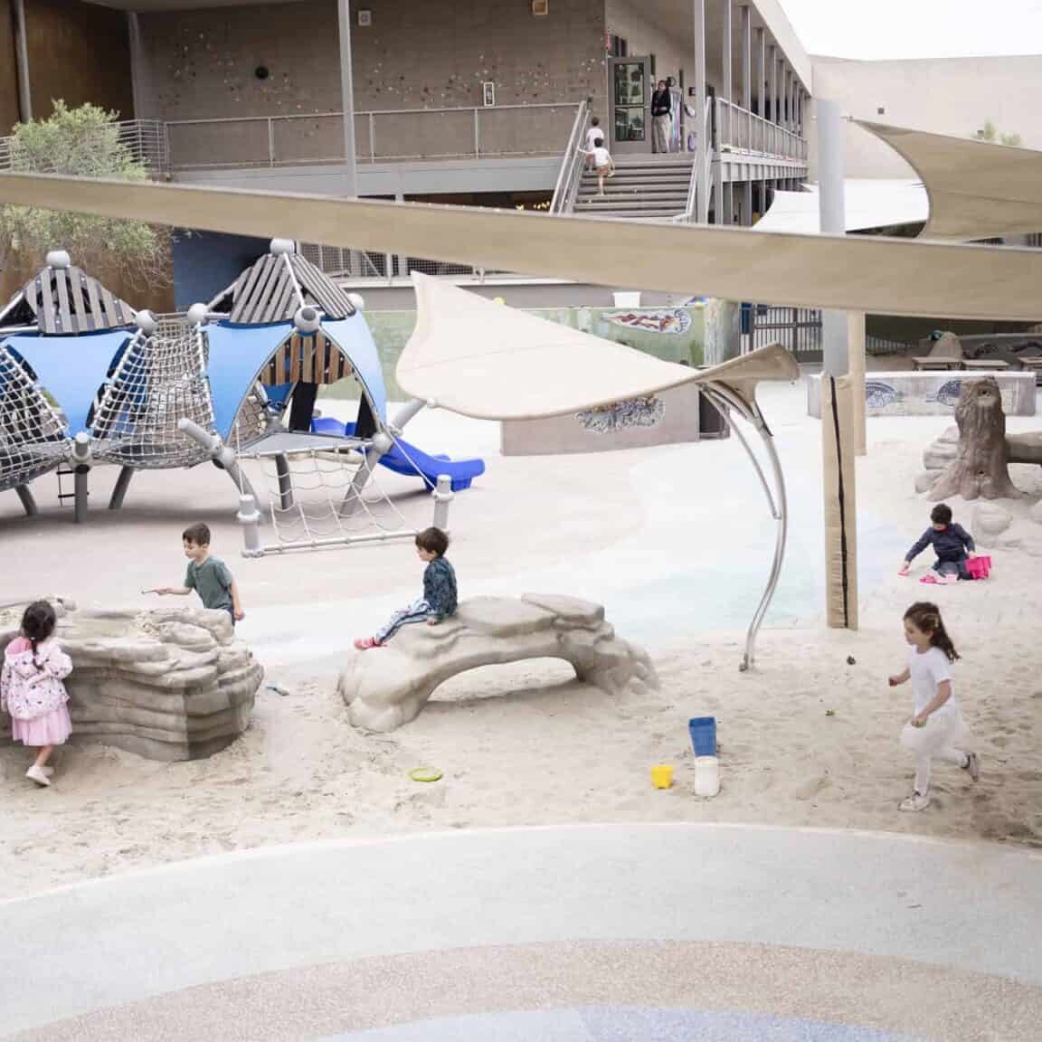 Preschool playground of SDJA - aerial view